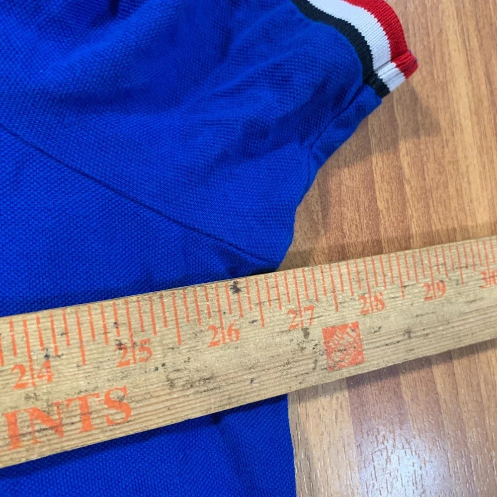 Ralph Lauren Polo Shirt Mens 2XL Blue Red White Golf Casual